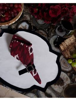 The Living Edit - White Indigo Whisper Placemat