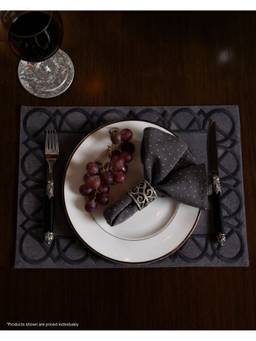 The Living Edit - Grey Slate Stitch Placemat