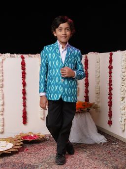 Vastramay - Boys Turquoise Blazer