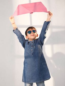 Vastramay - Boys Blue Kurta