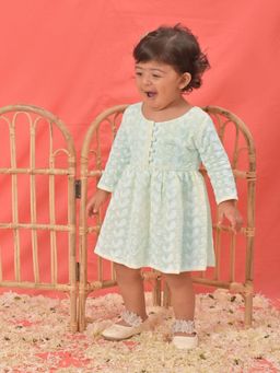 Vastramay - Girls White Ethnic Dress