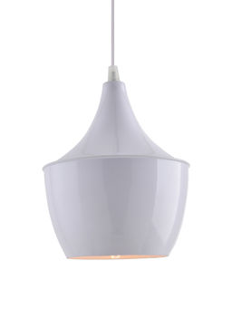 Homesake - Metal Pear Pendant Hanging Light White 2 Piece