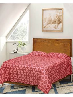 Saral Home - Dhadki 2 Layer Fabric Queen Cotton Bedsheet For All Seasons