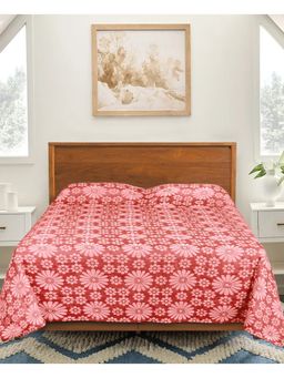 Saral Home - Chitki 2 Layer Fabric King Cotton Bedsheet For All Seasons