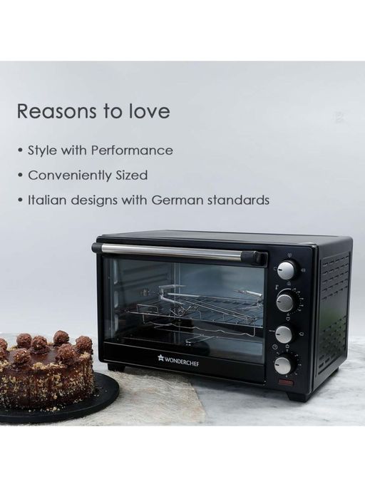 Buy Wonderchef Oven Toaster Griller (OTG) 40 litres, Black