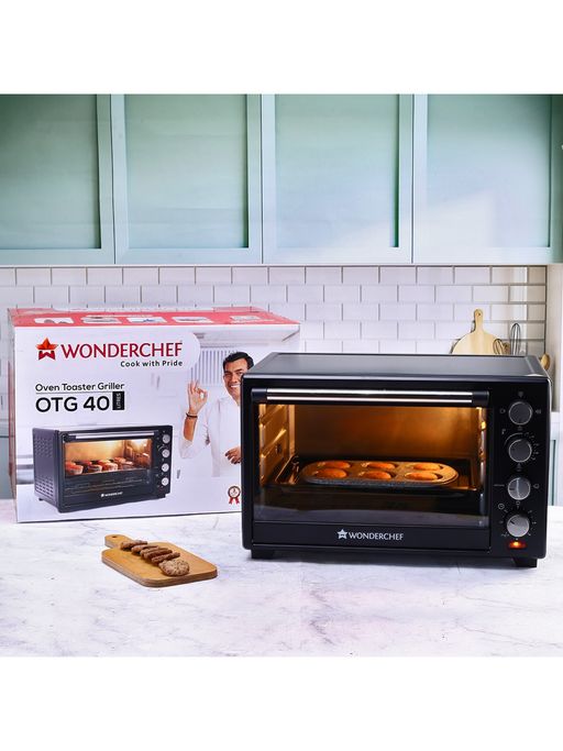 Buy Wonderchef Oven Toaster Griller (OTG) 40 litres, Black