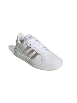adidas - Women Grand Court Td White & Gold Training Shoes