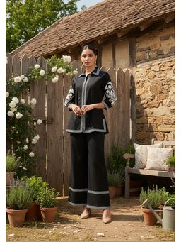 Divena - Solid White Embroidery Co-ord Set