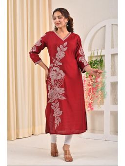 Autumnlane - Sarvari Jam Embroidered Kurta