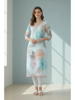 Autumnlane - Yami Celeste Printed Kurta