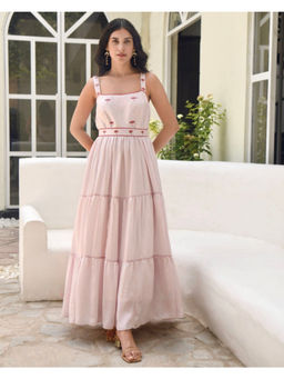 Taro India - Rosewater Pink Dress With Belt