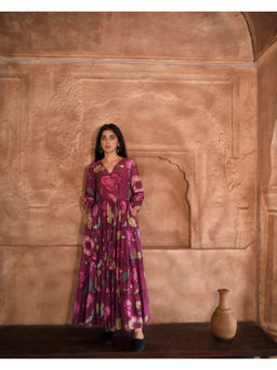 Taro India - Plum Garden Dress