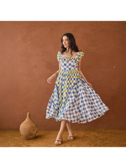 Taro India - Sky Sketch Midi Dress