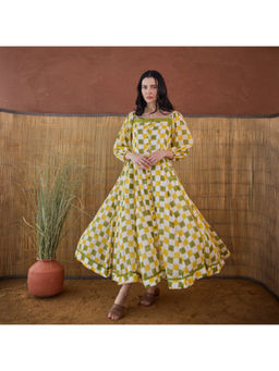 Taro India - Lemon Zest Maxi Dress