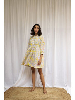 Fancy Pastels - Yellow Floral Dress