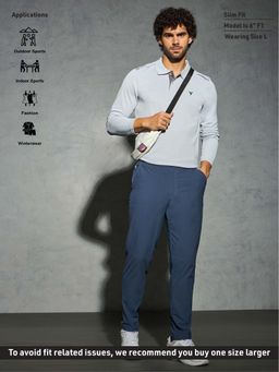 Technosport - Men Solid Relax Fit Sports Trackpant