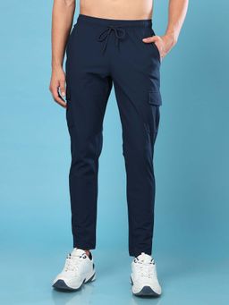 Technosport - Men Solid Relax Fit Sports Cargo Trackpant