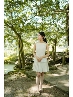 Five Thirty Somewhere - Cream Second Day Mini Sleeveless Dress