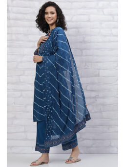 Rangriti - Blue Printed Dupatta