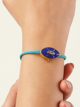 Isharya - Evil Eye Enamel Bracelet In 18Kt Gold Plated