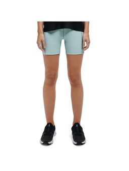 On - Women Sky Blue Polyester Blend Sports Short