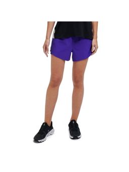 On - Women Purple Polyester Blend Sports Short