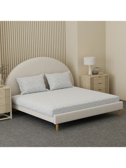 Boutique Living - Cottage Garden Purple Floral King Bedsheet With Pillow Covers