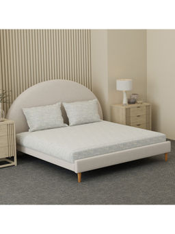 Boutique Living - Cottage Garden Blue & White Stripes King Bedsheet With Pillow Covers