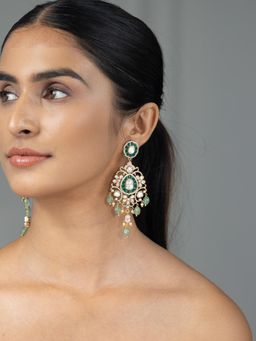 Joules By Radhika - Aaisha Earrings - Green