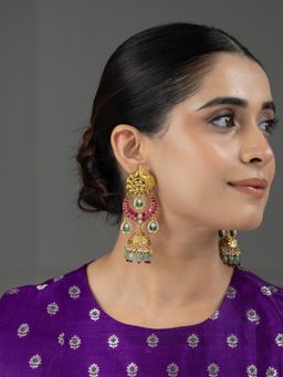Joules By Radhika - Tiyaa Earrings - Pink