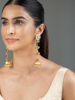 Joules By Radhika - Reyra Jhumka - White