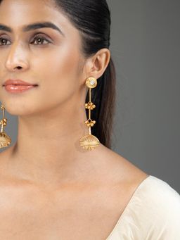 Joules By Radhika - Tivya Jhumka - White