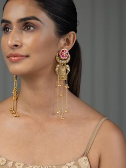 Joules By Radhika - Saika Earrings - Pink