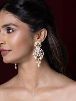 Joules By Radhika - Kaveri Earrings - White