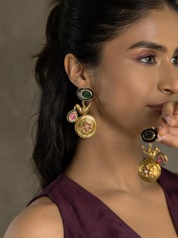 Joules By Radhika - Indrani Earrings - Green
