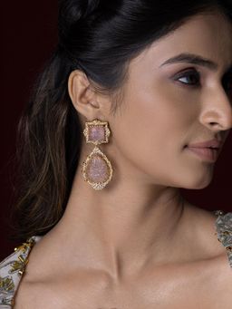 Joules By Radhika - Ipshita Earrings - Pink