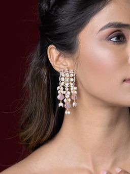 Joules By Radhika - Chaitali Earrings - Pink