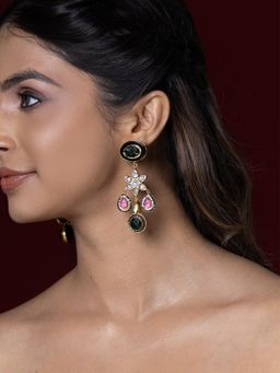 Joules By Radhika - Nivella Earrings - Green