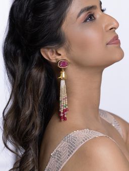 Joules By Radhika - Anaya Earrings - Purple