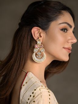Joules By Radhika - Devanshi Earrings - White