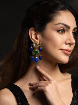 Joules By Radhika - Falguni Earrings - Blue