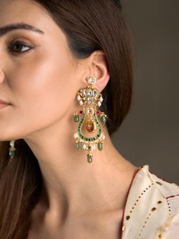 Joules By Radhika - Kiyara Earrings - Green