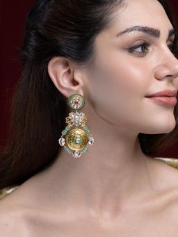Joules By Radhika - Aadya Earrings - Green