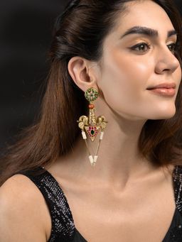 Joules By Radhika - Kritika Earrings - Pink