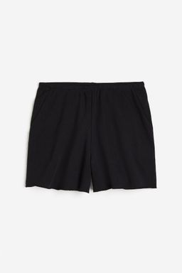 H&M - Women Black Sweatshirt Shorts