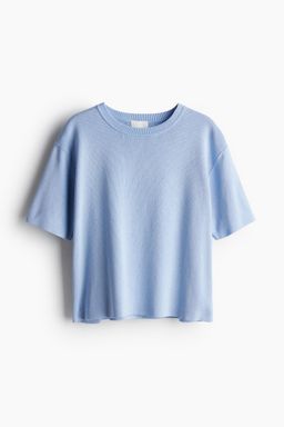 H&M - Women Blue Fine-Knit Top
