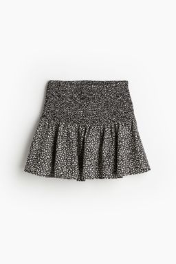 H&M - Women Black Smocked Mini Skirt