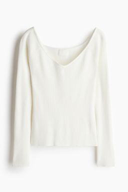 H&M - Women White Off-The-Shoulder Top