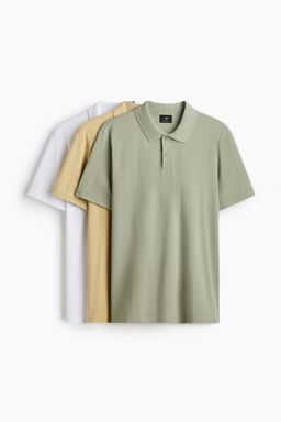 H&M - Men 3-Pack Regular Fit Polo Shirts