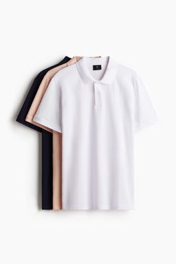H&M - Men 3-Pack Regular Fit Polo Shirts